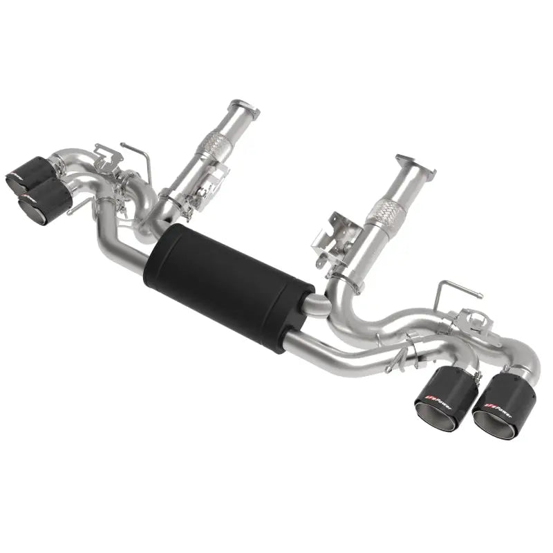 aFe 49-34124-C aFe MACH Force-Xp 3" to 2-1/2" 304SS Cat-Back 2020 Chevy Corvette (C8) 6.2L - Carbon Fiber Tip