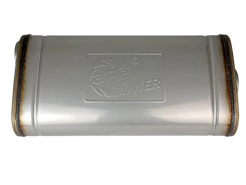 aFe MACH Force XP 304 Stainless Steel Muffler 2.5in Center/Offset 18in L x 9in W x 4in H - 49M30019