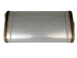 aFe MACH Force XP 304 Stainless Steel Muffler 2.5in Center/Offset 18in L x 9in W x 4in H - 49M30019