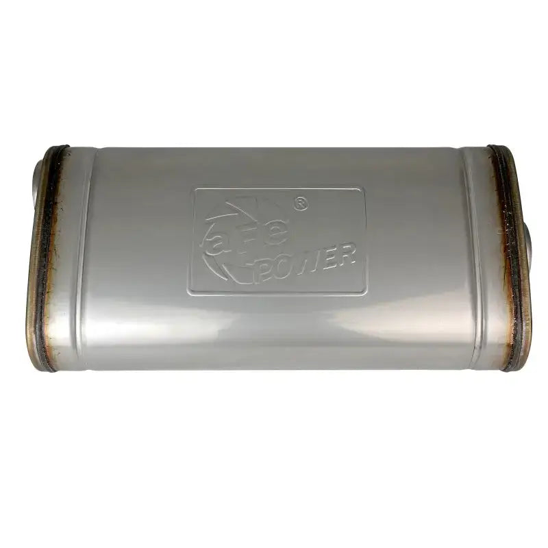 aFe MACH Force XP 304 Stainless Steel Muffler 2.5in Center/Offset 18in L x 9in W x 4in H - 49M30019
