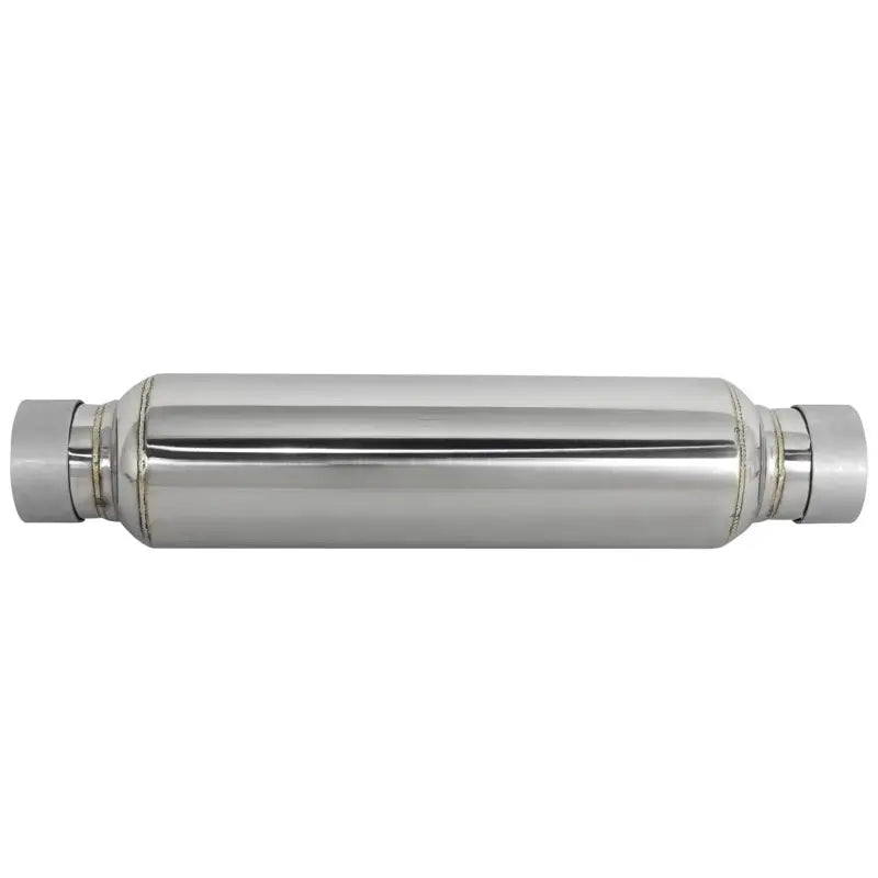 aFe 49M10002 aFe MACH Force-Xp 304 Stainless Steel Resonator 2.5in Inlet/Outlet x 4in Dia x 15in Body x 19in L - 49M10002
