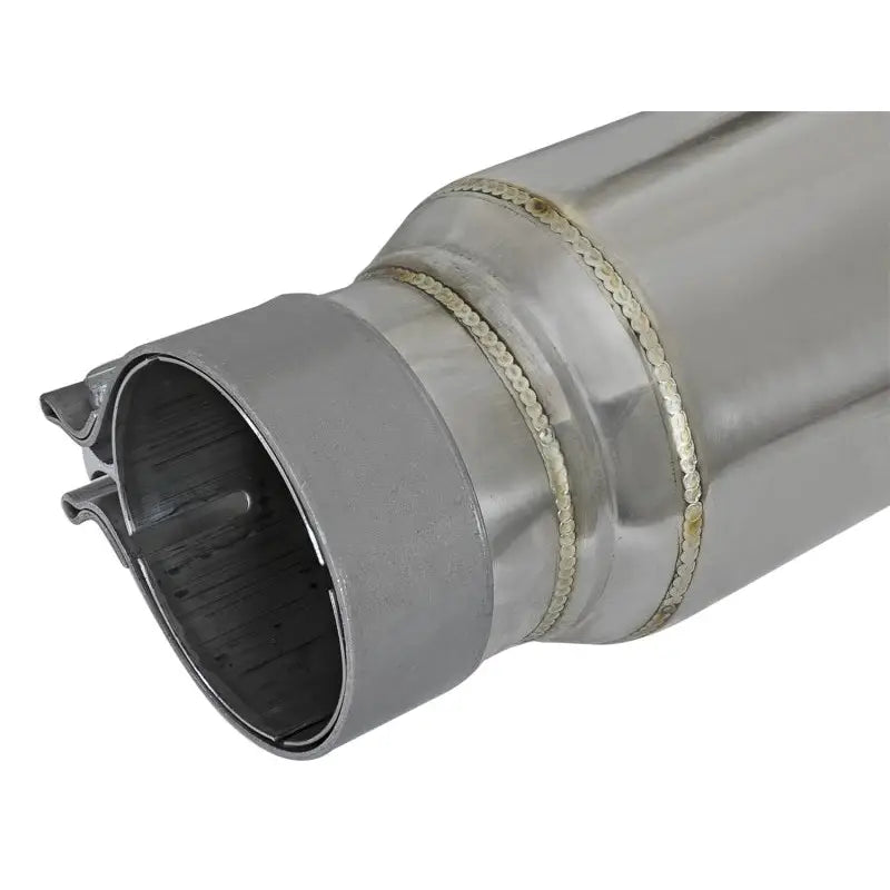 aFe 49M10002 aFe MACH Force-Xp 304 Stainless Steel Resonator 2.5in Inlet/Outlet x 4in Dia x 15in Body x 19in L - 49M10002