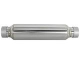 aFe MACH Force-Xp 304 Stainless Steel Resonator 2.5in Inlet/Outlet x 4in Dia x 15in Body x 19in L - 49M10002