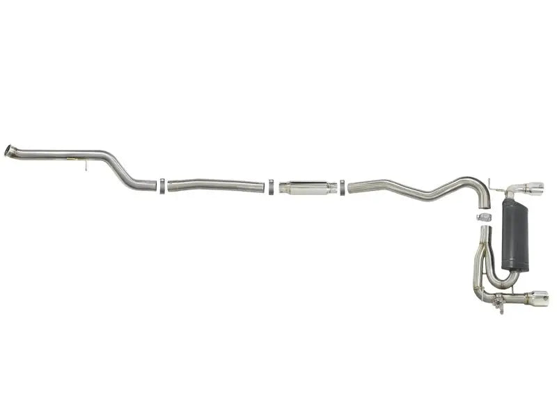 Stainless steel exhaust system for BMW 335i with afe mach flow and polished tips