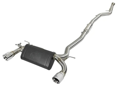 Stainless steel exhaust system for BMW 335i with afe mach force-xp 3in exhaust flow
