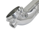 Polished aluminum pipe with threaded ports for afe mach stainless steel diesel trucks