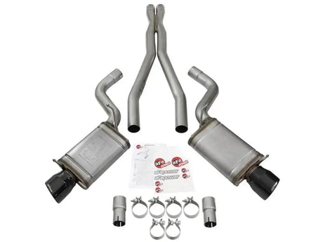 Stainless steel exhaust system from afe mach force-xp for Cadillac CTS-V 09-15