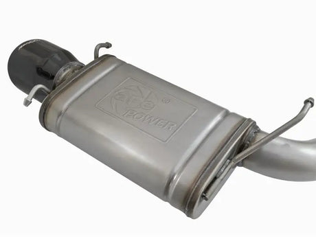 Stainless steel afe mach force-xp muffler with black exhaust tip for Cadillac CTS-V