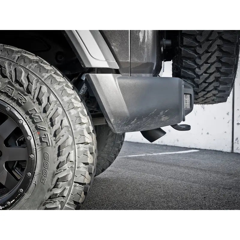 aFe 49-48070-1B aFe MACH Force-Xp Axle-Back Exhaust System w/Black Tip 18-20 Jeep Wrangler L4-2.0T / V6-3.6L