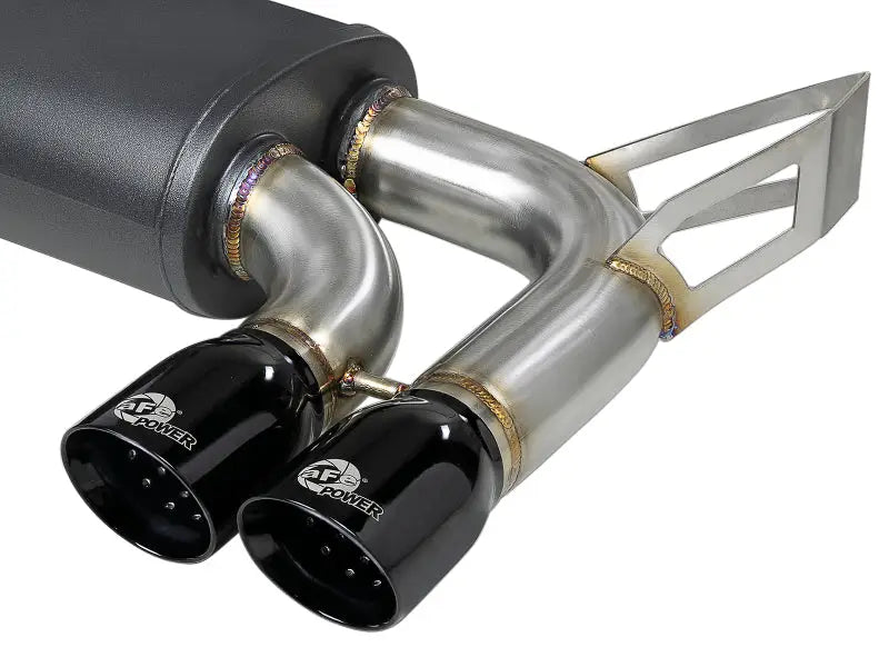 Photo of aFe MACH ForceXP stainless steel dual exhaust system on BMW M3 E46