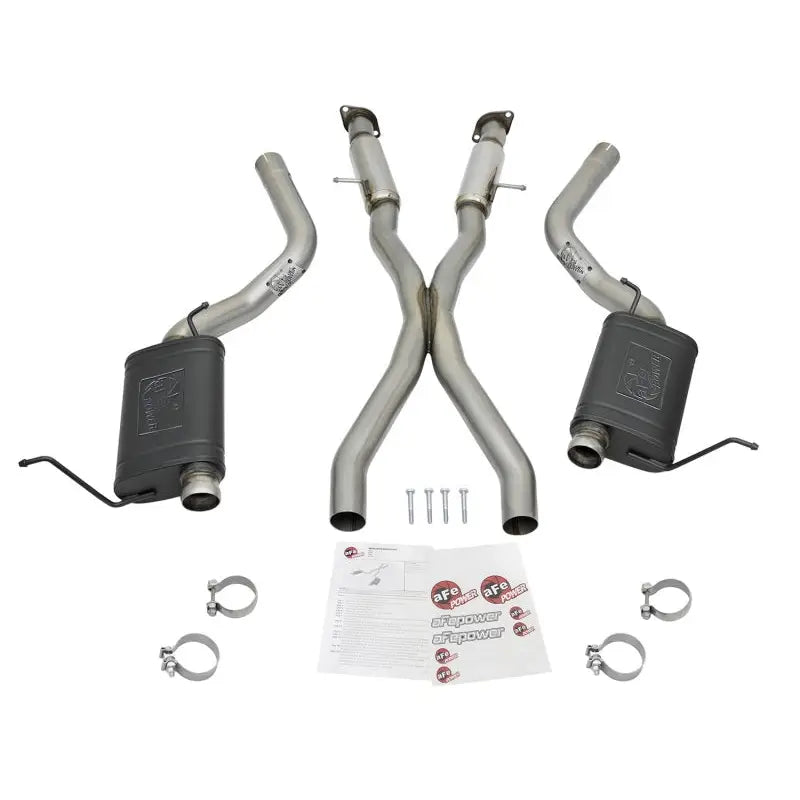 aFe 49-38059 aFe MACHForce XP 12-17 Jeep Grand Cherokee WK2 SRT8 V8-6.4L 304SS Cat-Back Exhaust System