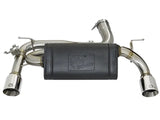 Aftermarket afe machforce exhaust system for BMW 340i with polished axle-back tips