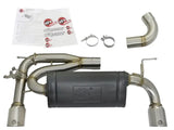 Stainless steel afe machforce axle-back exhaust for BMW 340i with polished tips