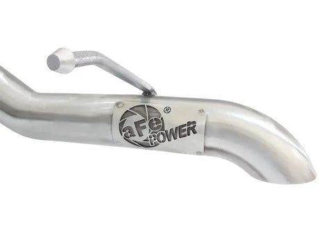 aFe MACHForce XP 2-1/2in SS-409 Cat-Back Exhausts w/ 18in Muffler 07-17 Jeep Wrangler V6-3.6L - Truck & Automotive