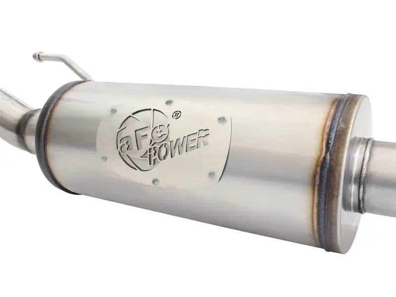 aFe MACHForce XP 2-1/2in SS-409 Cat-Back Exhausts w/ 18in Muffler 07-17 Jeep Wrangler V6-3.6L - Truck & Automotive