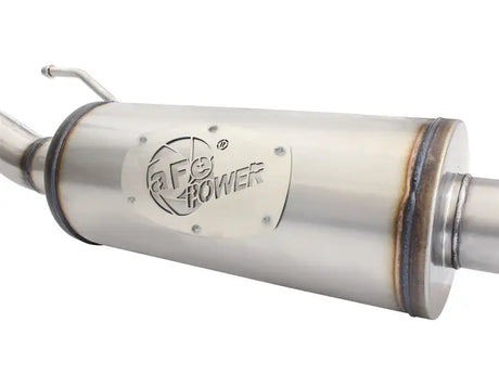 aFe MACHForce XP 2-1/2in SS-409 Cat-Back Exhausts w/ 18in Muffler 07-17 Jeep Wrangler V6-3.6L - Truck & Automotive