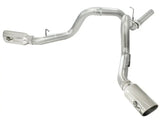 Shiny metal exhaust system for diesel trucks with aFe MachForce XP Exhaust 4inch DP-Back