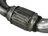 Braided stainless steel exhaust flex pipe for aFe MachForce XP Exhaust Cat-Back on Audi A4 B8