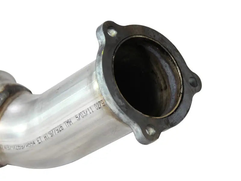 Metal exhaust pipe with flange for aFe MachForce XP Exhaust Cat-Back on Audi A4 B8