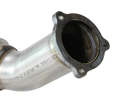 Metal exhaust pipe with flange for aFe MachForce XP Exhaust Cat-Back on Audi A4 B8