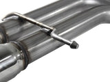 Shiny metal exhaust pipes with bracket for aFe MachForce XP Exhaust Cat-Back SS-304