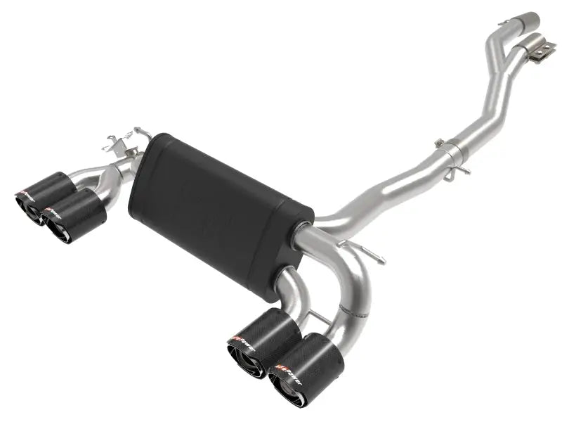 Aftermarket afe machforce xp exhausts for BMW M2 Competition with carbon tips