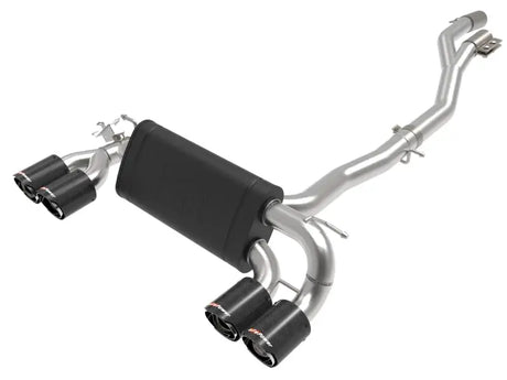 Aftermarket afe machforce xp exhausts for BMW M2 Competition with carbon tips