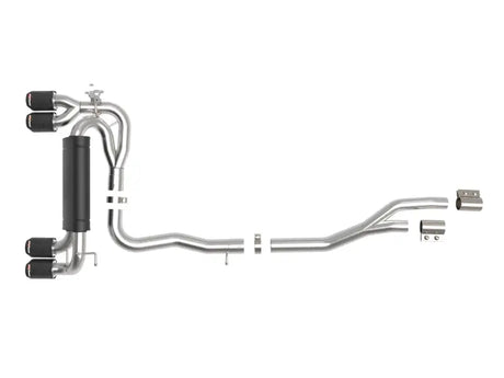 Stainless steel afe machforce XP exhaust for BMW M2 Competition with carbon tips