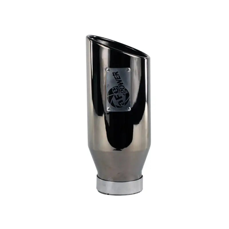 aFe 49-92018-BC aFe MACHForce XP Exhausts Tips SS-304 EXH Tip 4In x 6Out x 15L Bolt-On (blk chrome)