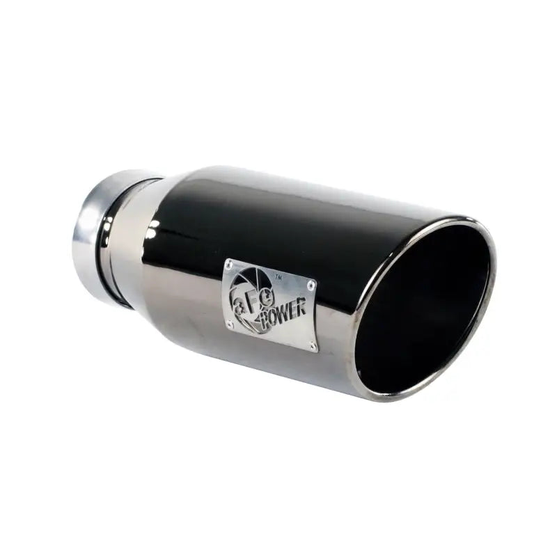 aFe 49-92018-BC aFe MACHForce XP Exhausts Tips SS-304 EXH Tip 4In x 6Out x 15L Bolt-On (blk chrome)