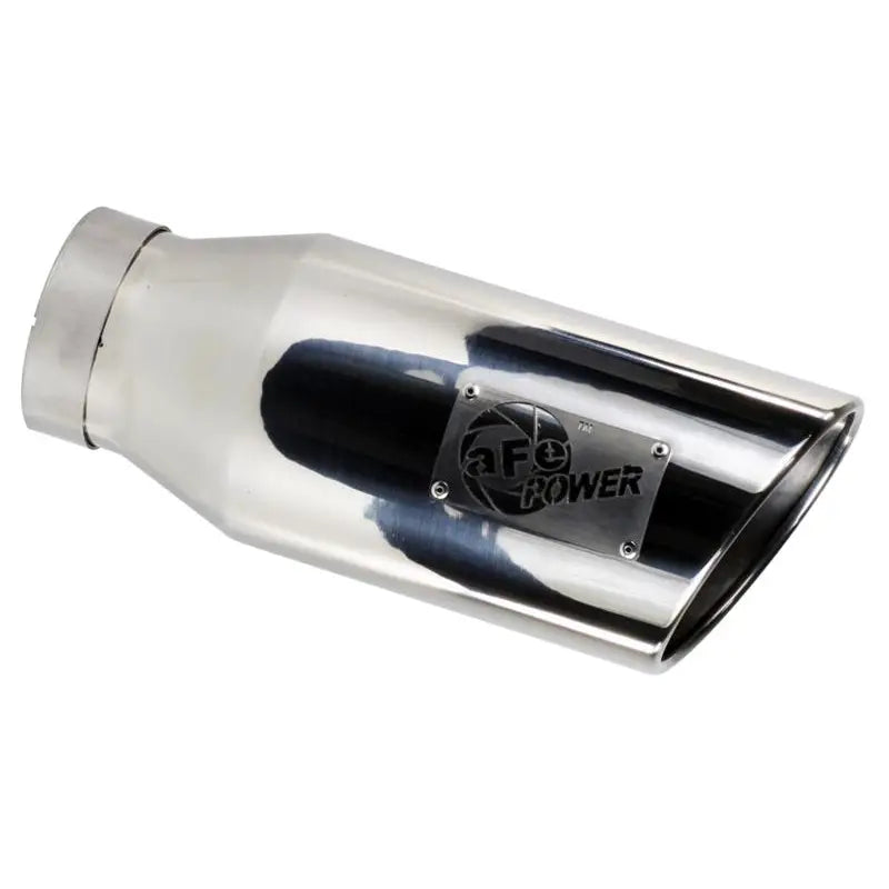 aFe 49-92018-BC aFe MACHForce XP Exhausts Tips SS-304 EXH Tip 4In x 6Out x 15L Bolt-On (blk chrome)