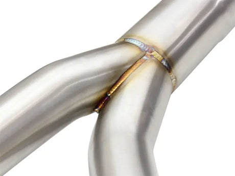 Welded metal exhaust pipes for BMW 335i E90 E92 with aFe MachForce XP SS-304 tips