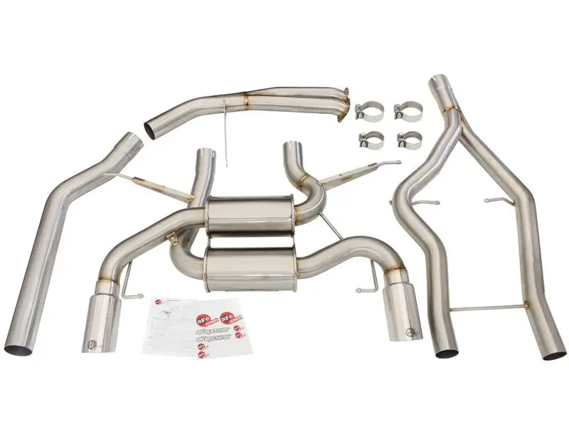 Stainless steel exhaust system for BMW 335i E90 E92 with aFe MachForce XP tips