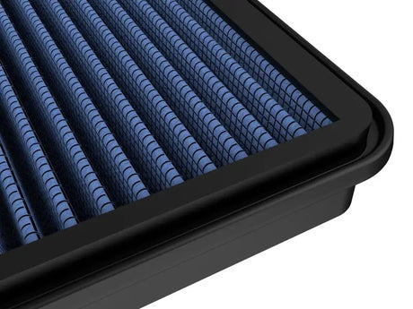 Blue aFe Magnum Flow Pro 5R air filter with black frame for RAM 1500 TRX V8