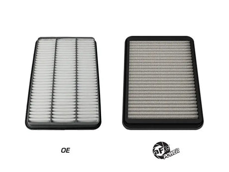 aFe Magnum FLOW Pro DRY S Air Filter for 21+ RAM 1500 TRX V8-6.2L. Ideal for RV, automotive, powersports, off-road, marine, and truck accessories. Offers superior filtration with no oil maintenance, perfect for truck bed, interior, and exterior use.