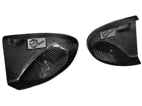 Carbon fiber automotive air scoops for afe magnum force intake on BMW M5 F10 12-14