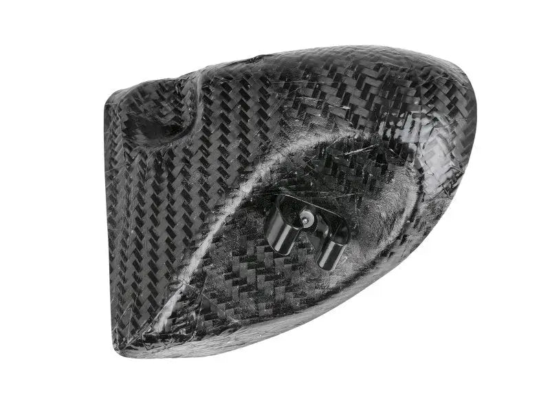 Carbon fiber aerodynamic shoe cover for afe magnum force intake system on BMW M5 F10