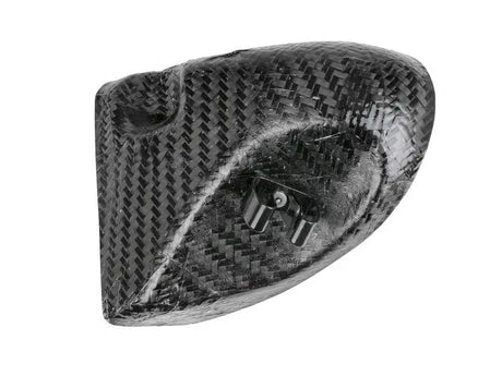 Carbon fiber aerodynamic shoe cover for afe magnum force intake system on BMW M5 F10