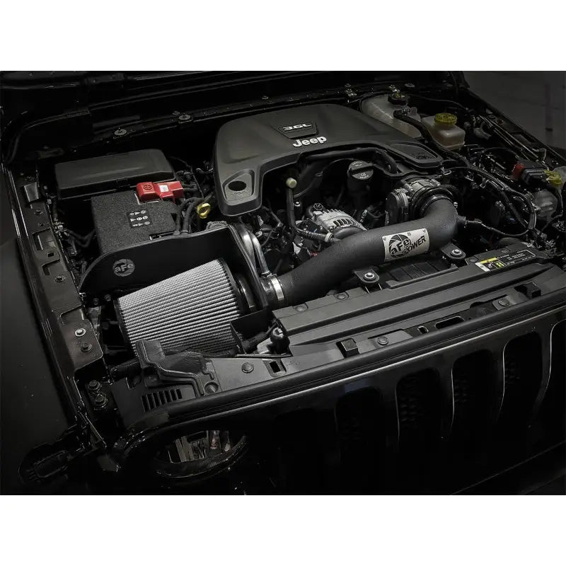 aFe 51-13002-B aFe Magnum FORCE Stage-2 XP Pro DRY S Cold Air Intake System 2018+ Jeep Wrangler (JL) V6 3.6L