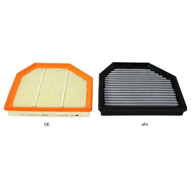aFe 31-10238 aFe MagnumFLOW OEM Replacement Air Filter PRO Dry S 2015 BMW M3/M4 (F80/F82) 3.0L S55 (tt) Qty. 2