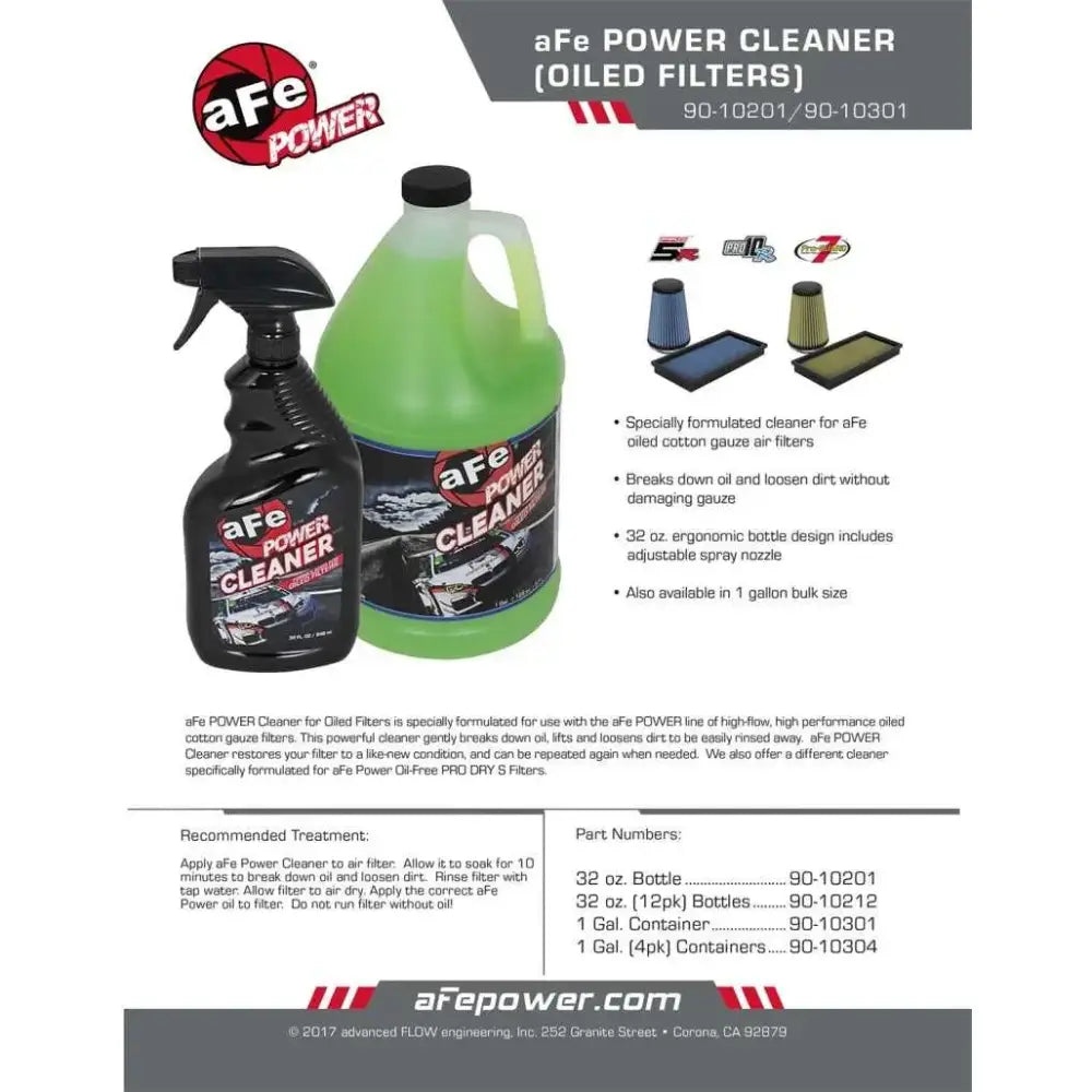 AFE MagnumFLOW Pro 5R Air Filter Power Cleaner 32 oz Spray Bottle 