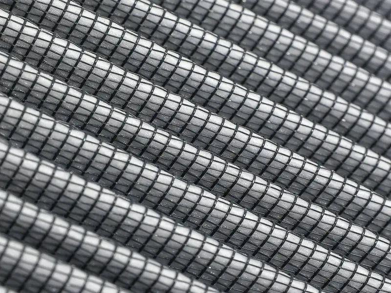 Gray pleated filter material for aFe MagnumFLOW Pro 5R performance air filters with high dust holding capacity
