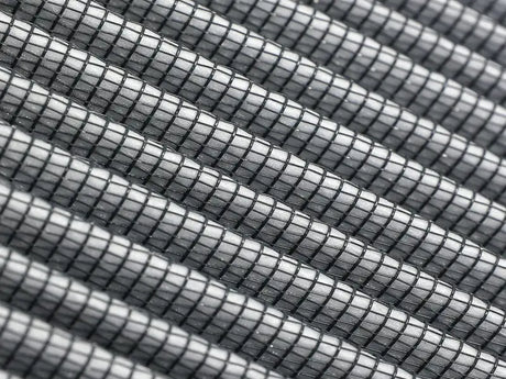 Gray pleated filter material for aFe MagnumFLOW Pro 5R performance air filters with high dust holding capacity