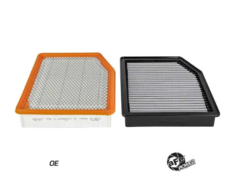 aFe MagnumFLOW Pro DRY S OE Replacement Filter 2019 GM Silverado/Sierra 1500 V6-2.7L/4.3L/V8-5.3 
