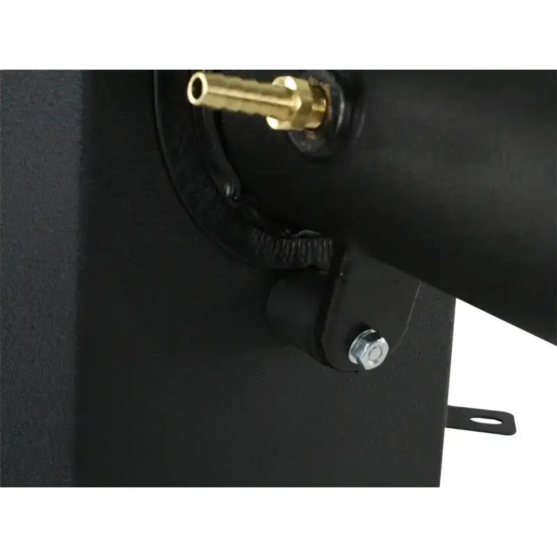 Black metal reservoir with brass fitting for toyota tacoma P5R afe magnumforce intake