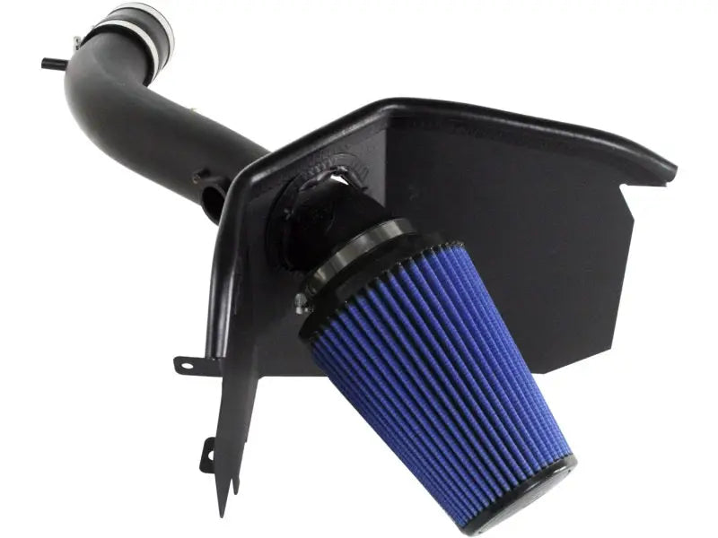 Black air intake system with blue filter for Toyota Tacoma P5R AFE MagnumFORCE stage 2