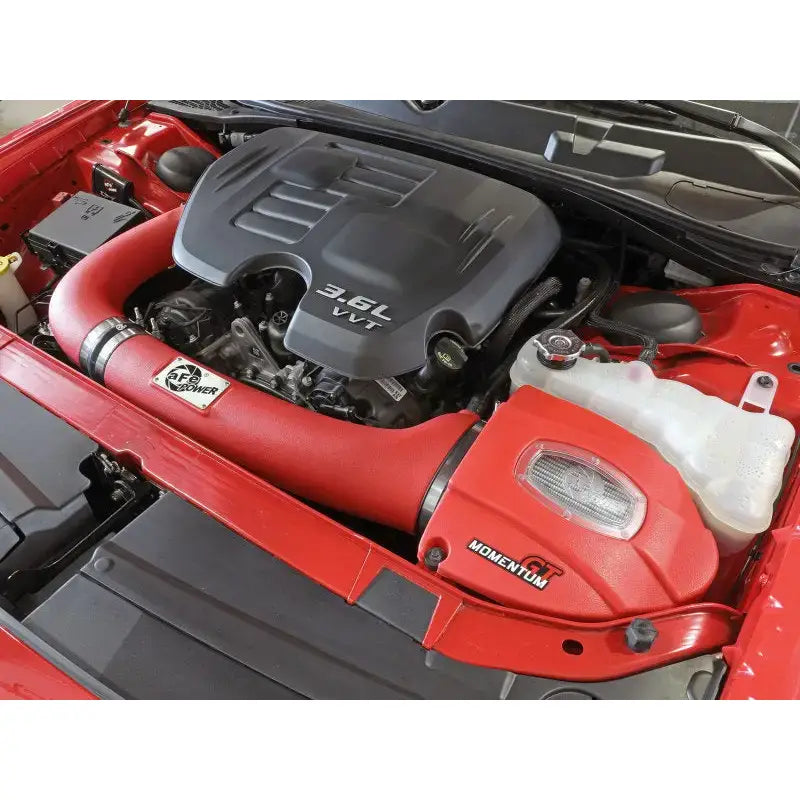 aFe Momentum GT Dry S Stage-2 Intake System 11-15 Dodge Challenger/Charger V6-3.6L (Red) - Truck & Automotive