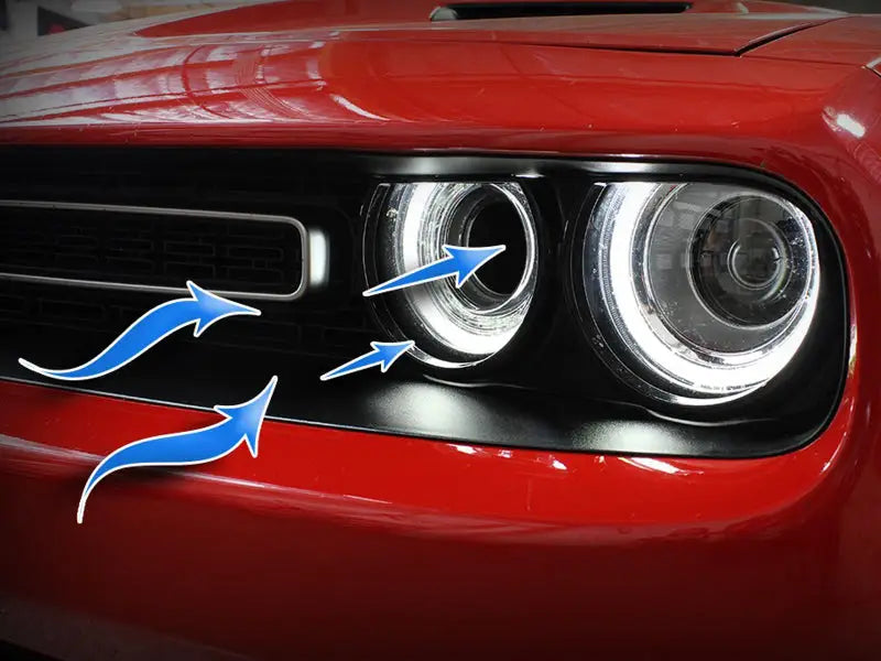 aFe Momentum GT Dynamic Air Scoop Dodge Challenger 15-20 - Red - Truck & Automotive
