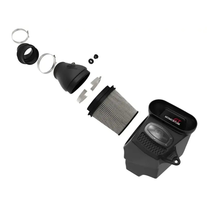 Exploded view of aFe Momentum GT Pro Dry cold air intake system for Jeep Wrangler 392
