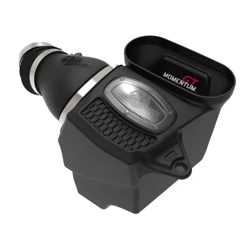 Black air intake system for Jeep Wrangler 392 with aFe Momentum GT Pro Dry cold air intake